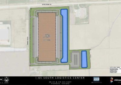 I-65 South Logistics Park map GDI Construction